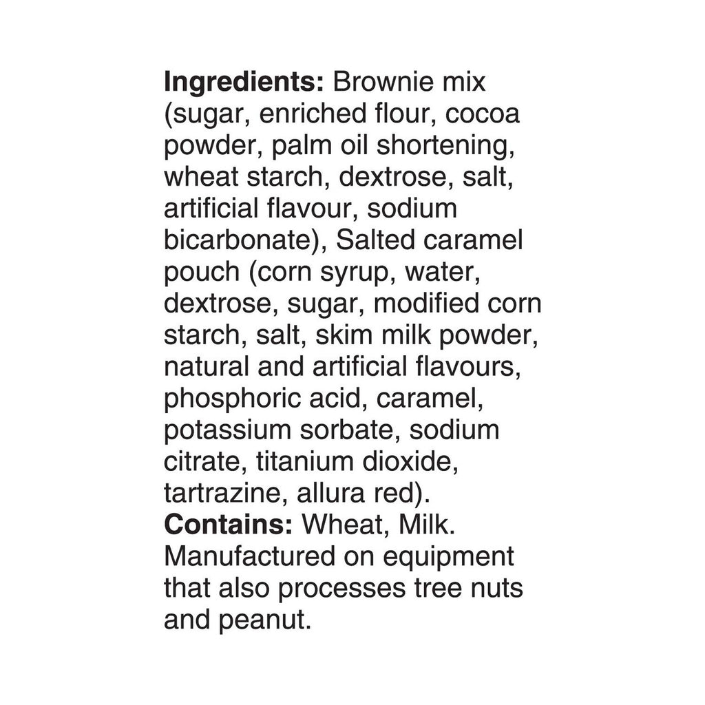 Duncan Hines Premium Brownie Mix, Salted Caramel, 498g/17.6oz - Ingredients