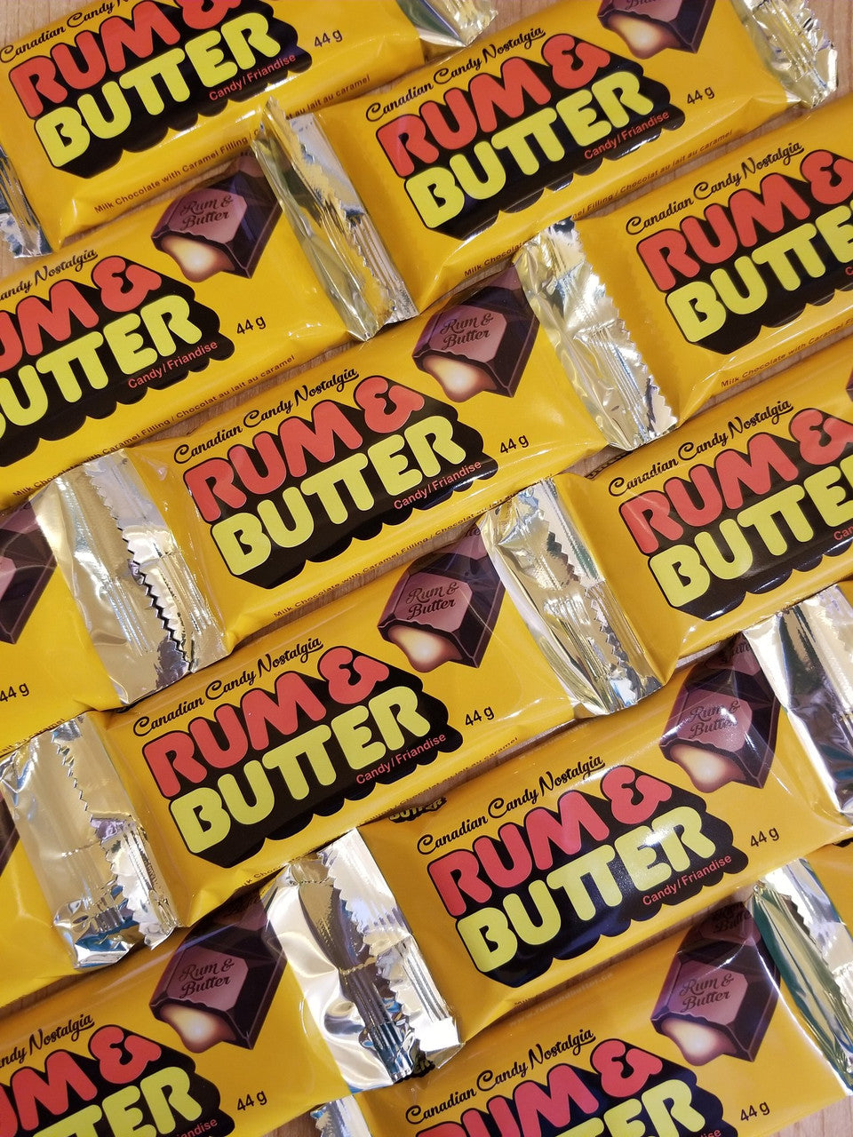 Rum and Butter Bar 24ct, 44g/1.5 oz. each {Imported from Canada}