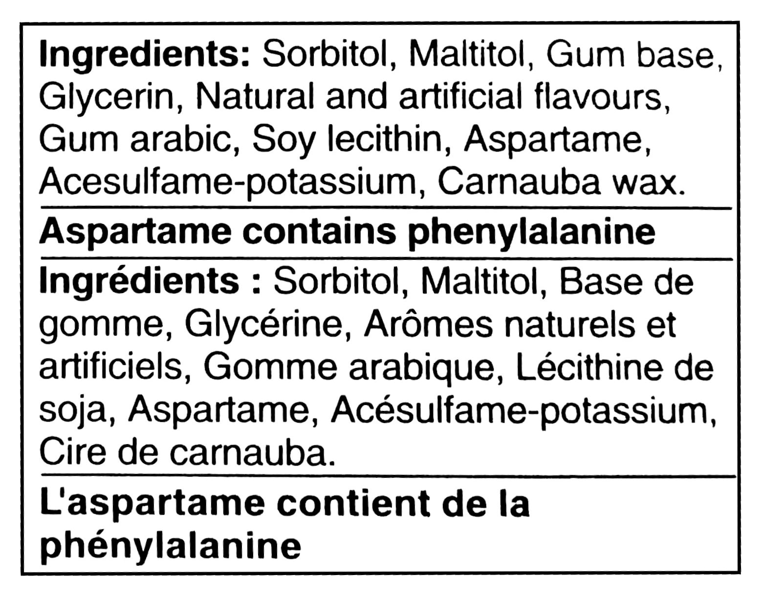 Excel Sugar-Free Gum, Variety Pack 27x12pc/324-Pieces