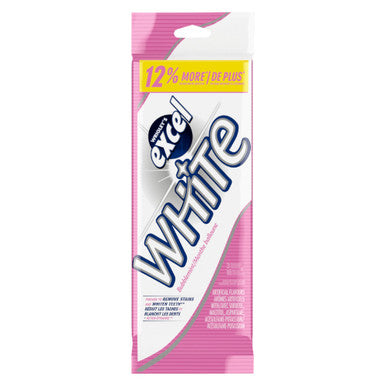Excel White Chewing Gum White Bubblemint, 3 x 18 pieces, 54 pieces total Box Front