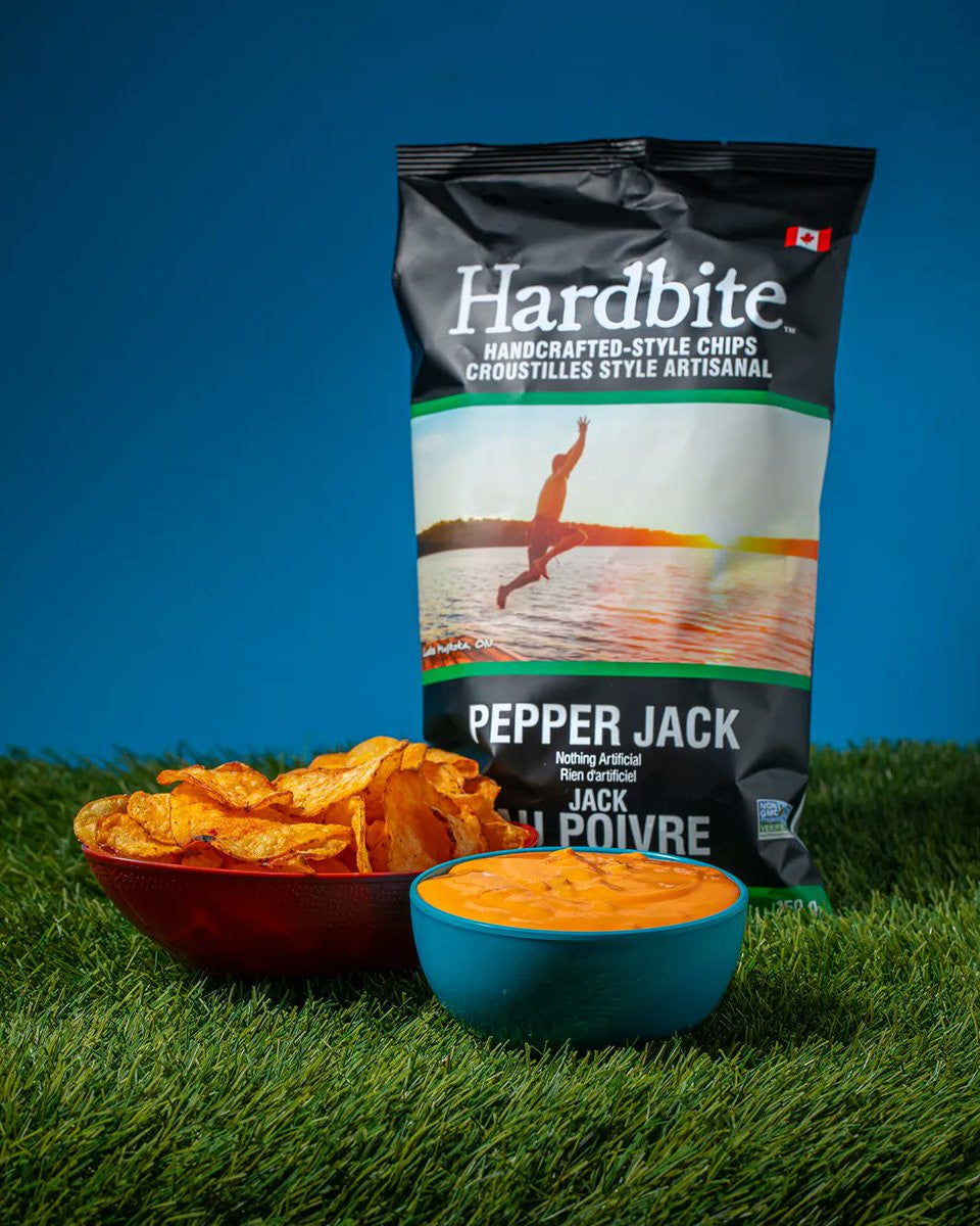 Hardbite Pepper Jack All Natural Potato Chips, 150g/5.3oz., {Imported from Canada}