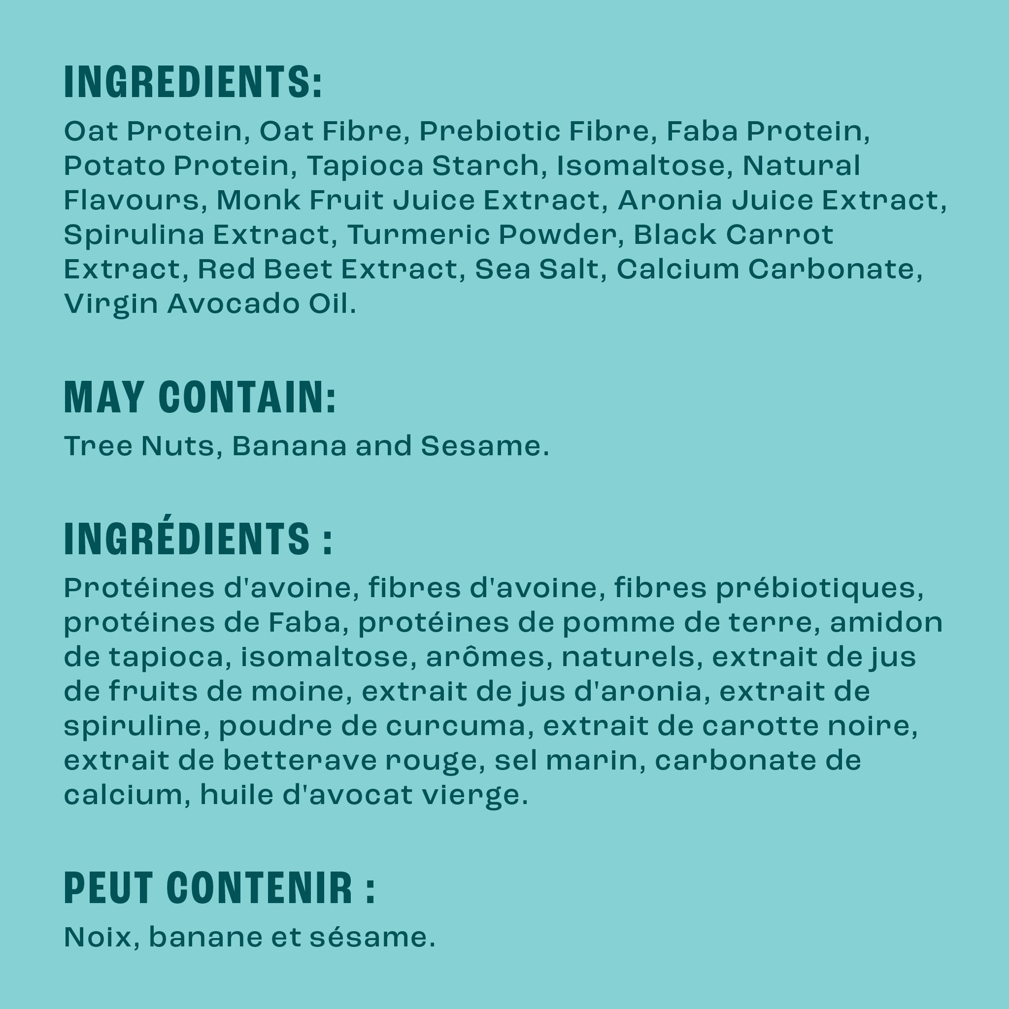 Farm Girl Rainbow Hoops Cereal, 280g/9.8 oz. - Ingredients Label