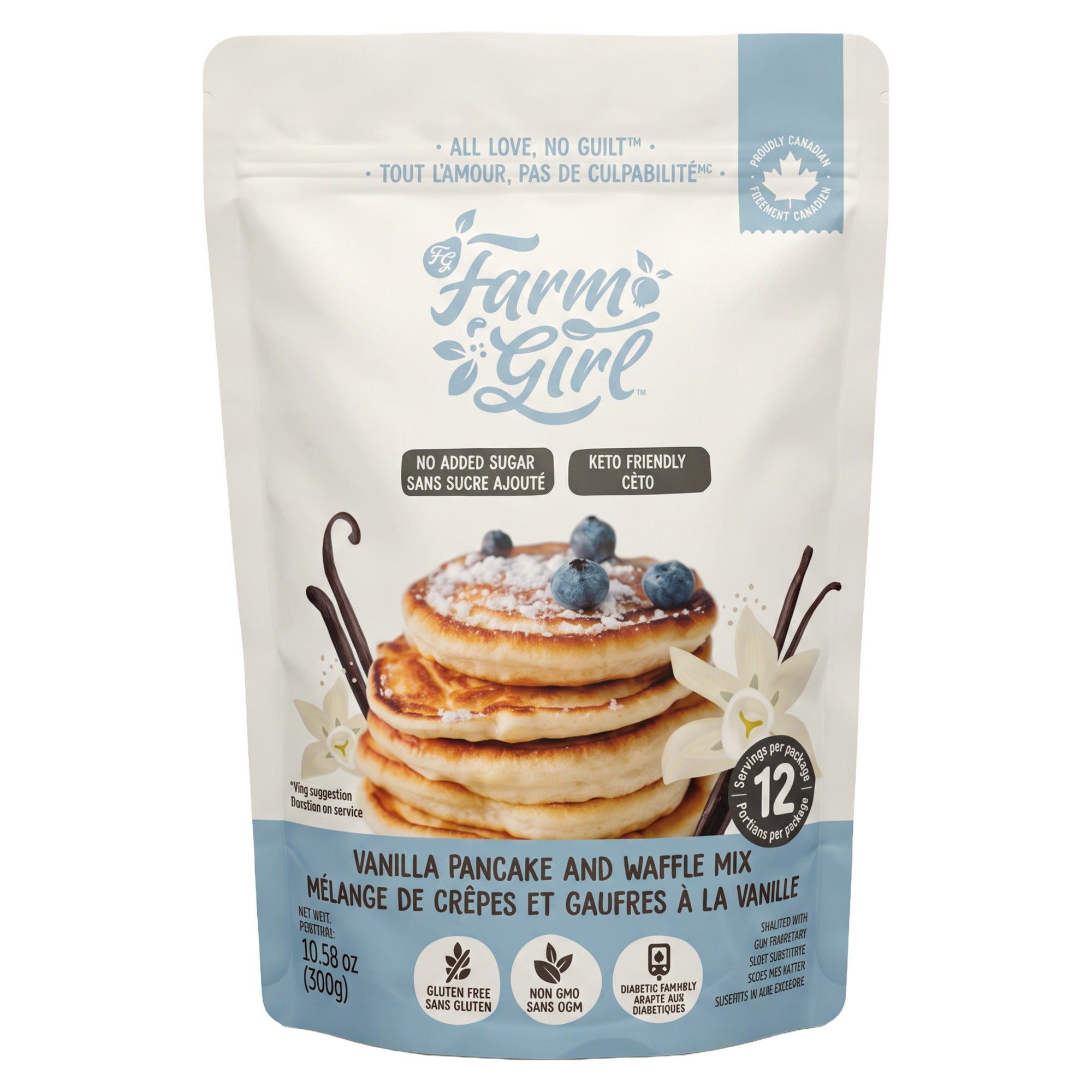 Farm Girl Vanilla Pancake & Waffle Mix - 300g (10.58oz)