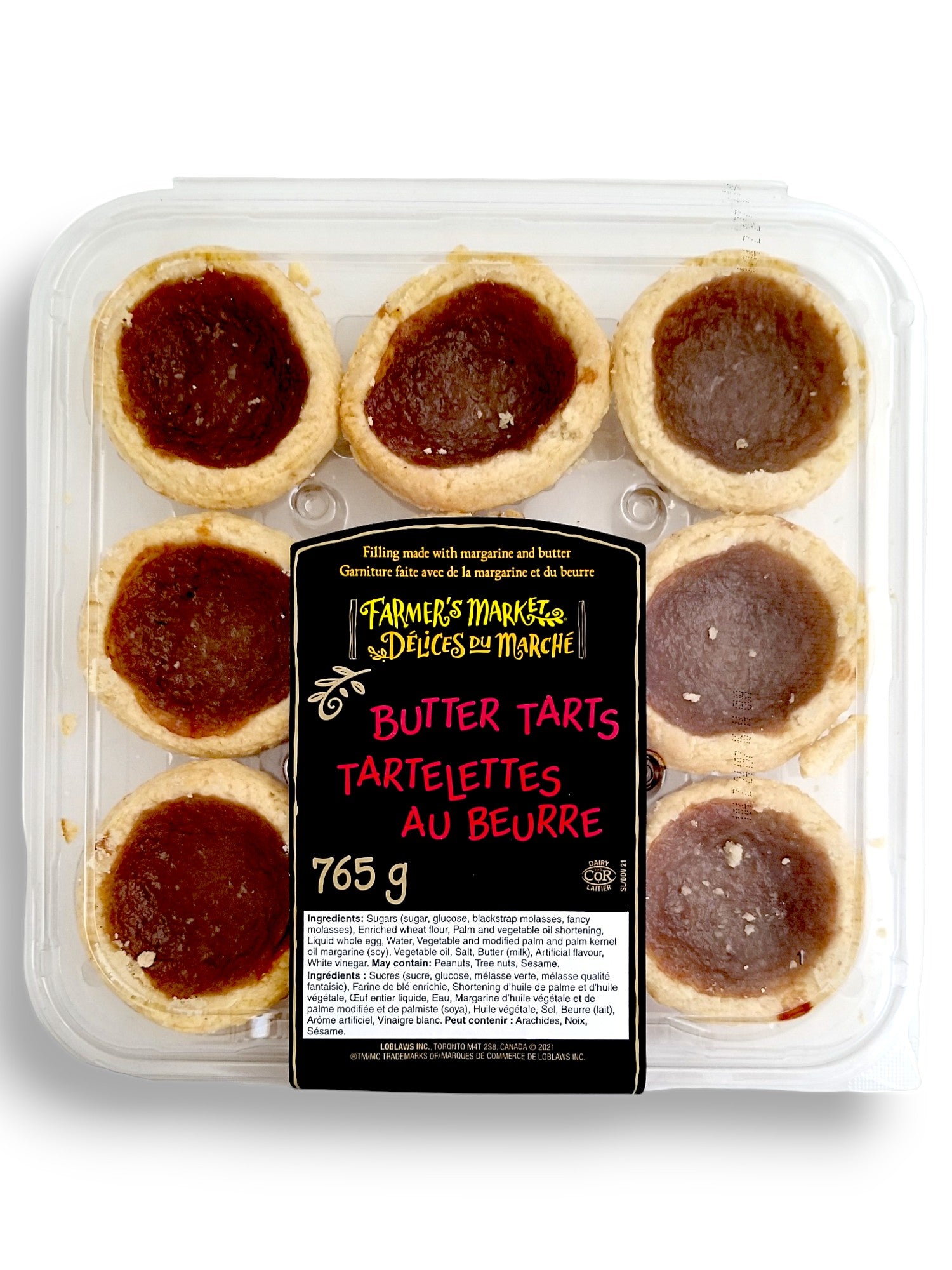 Farmer's Market Butter Tarts, 765g/1.7 lbs. Box