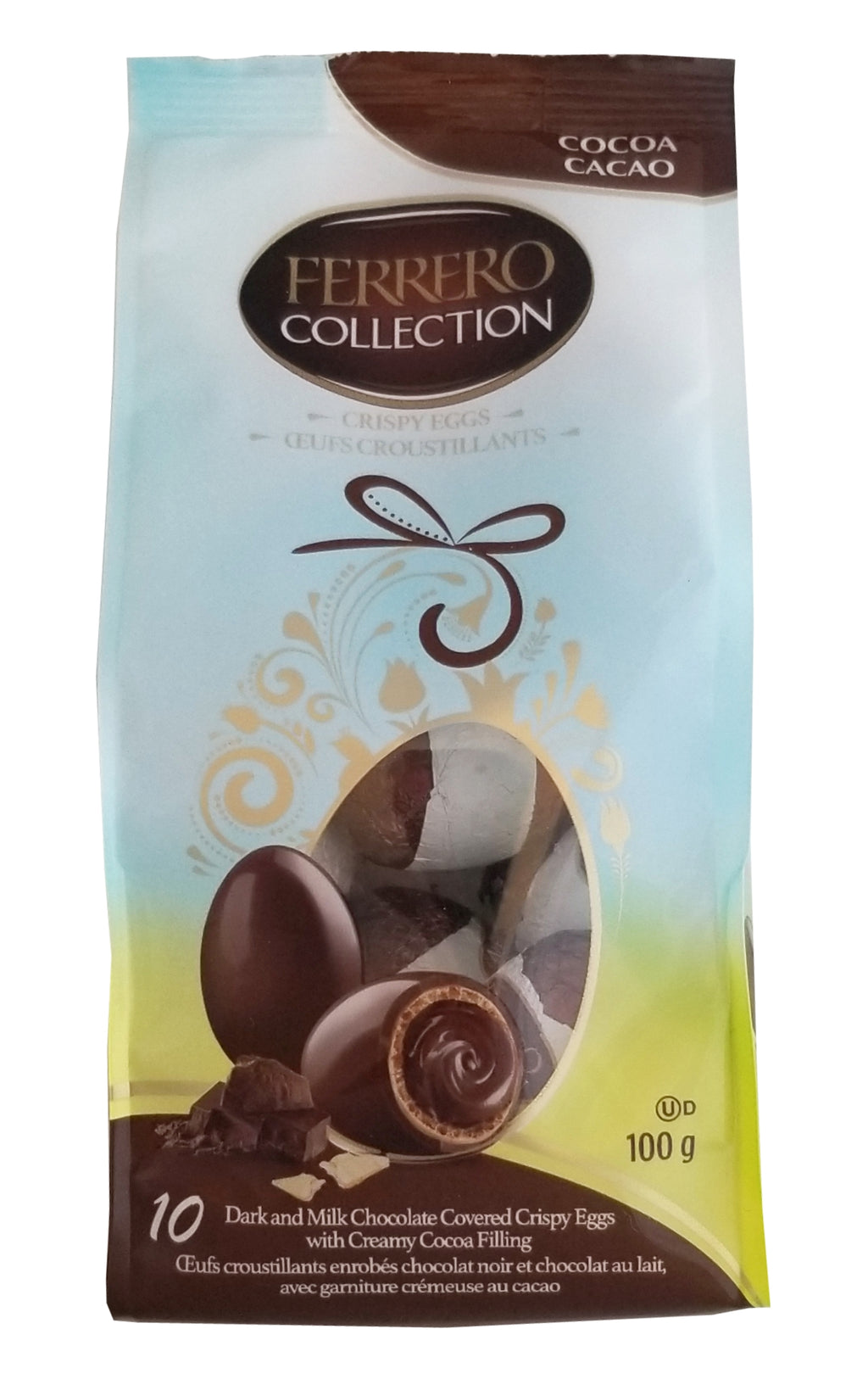 Ferrero Collection Crispy Cocoa Eggs, 10 count, 100g/3.5 oz. Bag {Imported from Canada}