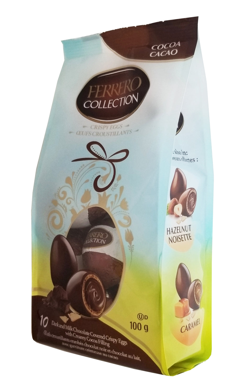 Ferrero Collection Crispy Cocoa Eggs, 10 count, 100g/3.5 oz. Bag {Imported from Canada}