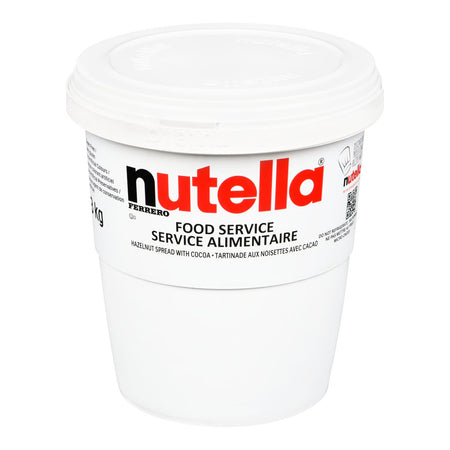 Nutella Chocolate Hazelnut Spread 3 kg food service tub, front view