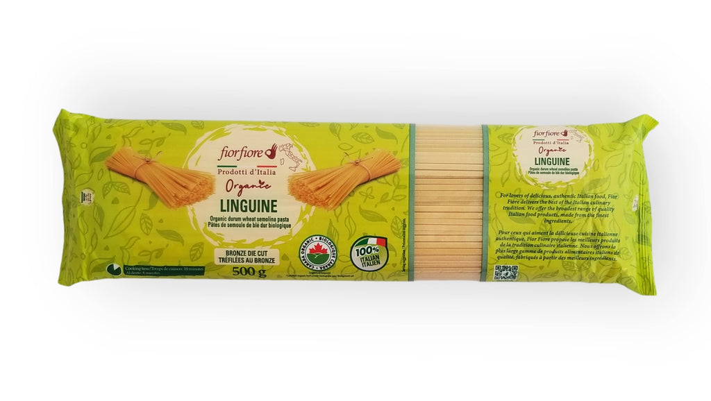 Fior Fiore Organic Linguine Durum Wheat Semolina Pasta, 500g/17.5 oz. Package