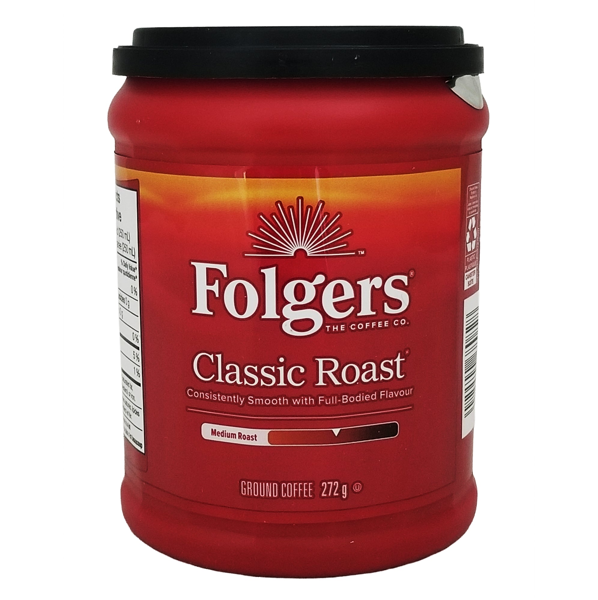 Folgers Classic Roast Ground Coffee – 272 g (9.6 oz) - Front