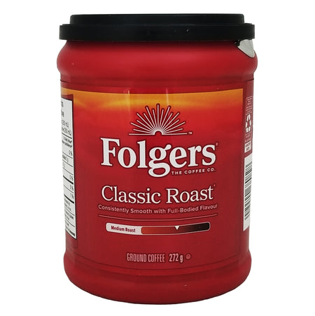 Folgers Classic Roast Ground Coffee 272g (9.6 oz) | Medium Roast