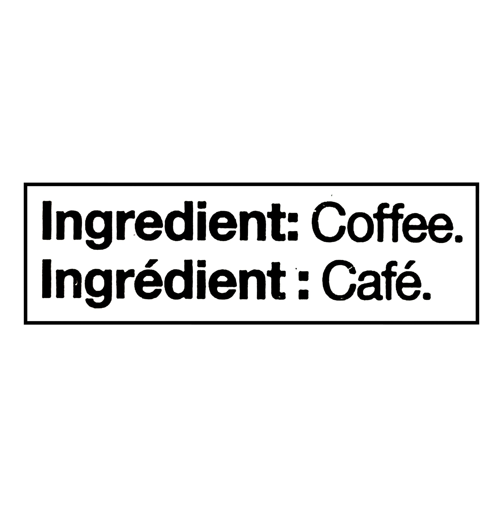 Folgers Classic Roast Ground Coffee – 272 g (9.6 oz) - Ingredients
