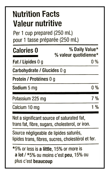 Folgers Dark Roast Black Silk Ground Coffee, 641g/22.6 oz. - Nutrition Facts Label