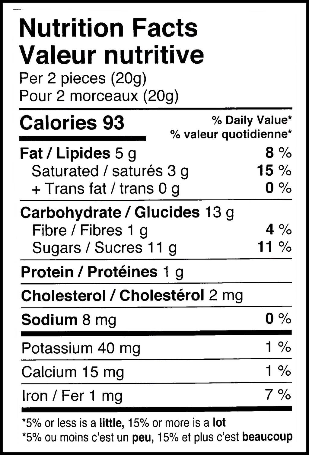 Freddo Caramel Filled Milk Chocolate Pumpkins, Individually Wrapped, 40 pcs, 240g/8.5 oz., nutrition facts label