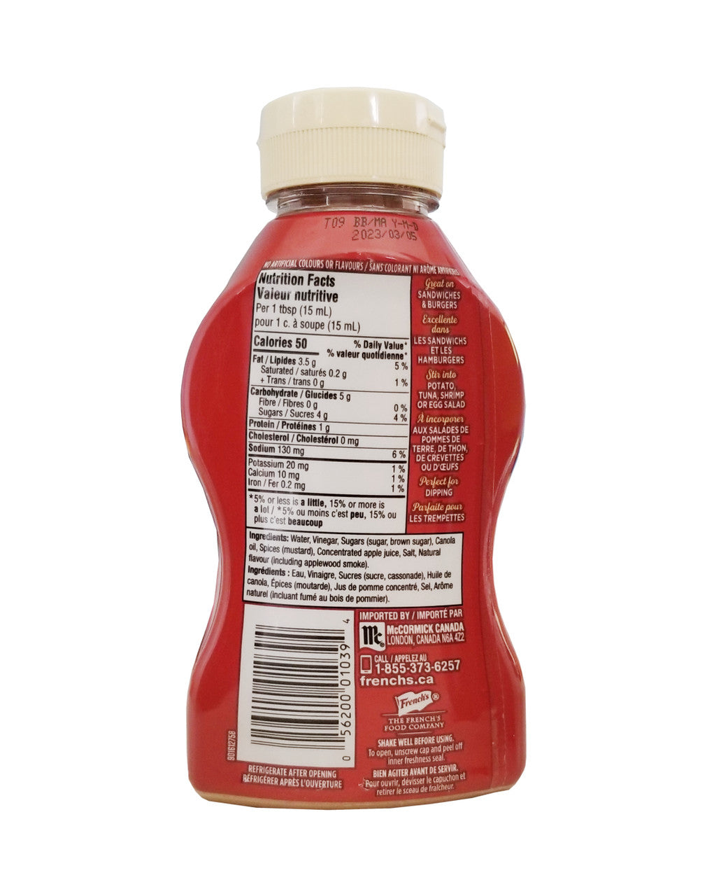 French's, Creamy Sweet Applewood Mustard, 325ml/11 fl. oz., {Imported from Canada}
