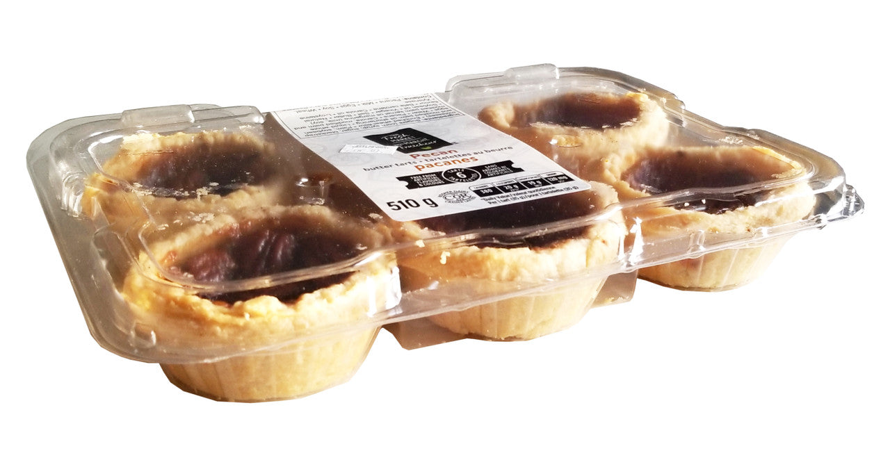 Your Fresh Market Pecan Butter Tarts, 510g/18oz., 6 Tarts, {Imported from Canada}