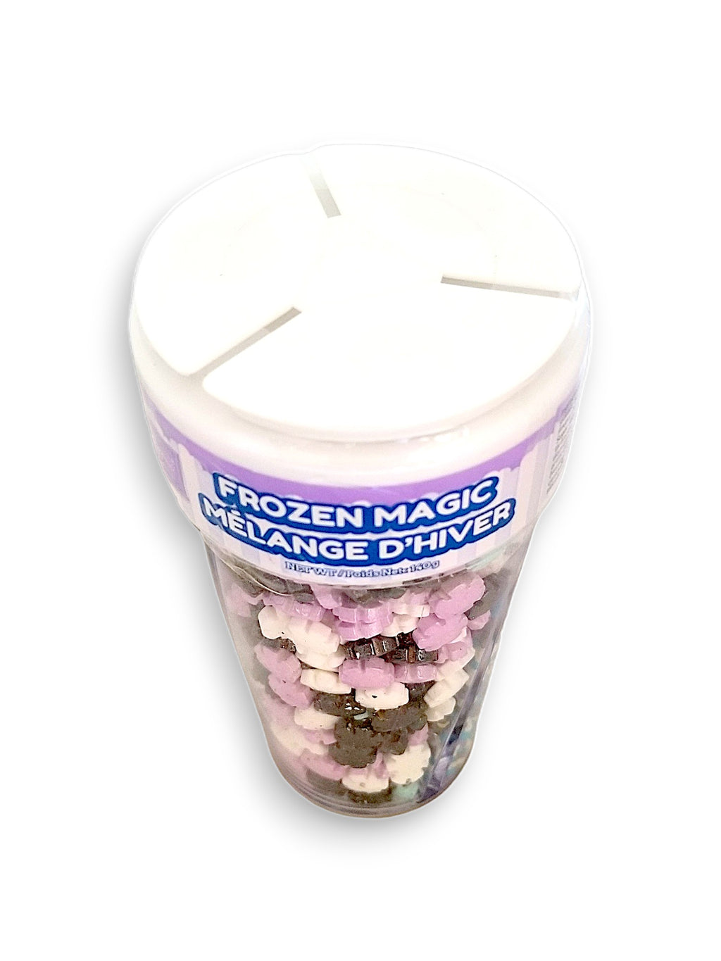 Twinkle Baker Decor Frozen Magic Sprinkle Mix, Three Cell Shaker, 140g, top of shaker.