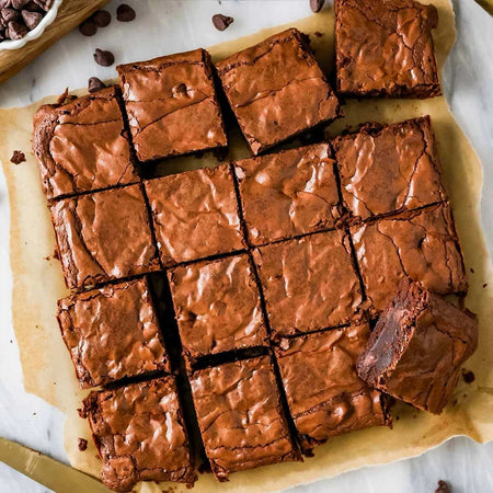 Fudgy brownies made with Fry's Dutch-process cocoa powder – Canadian baking staple
