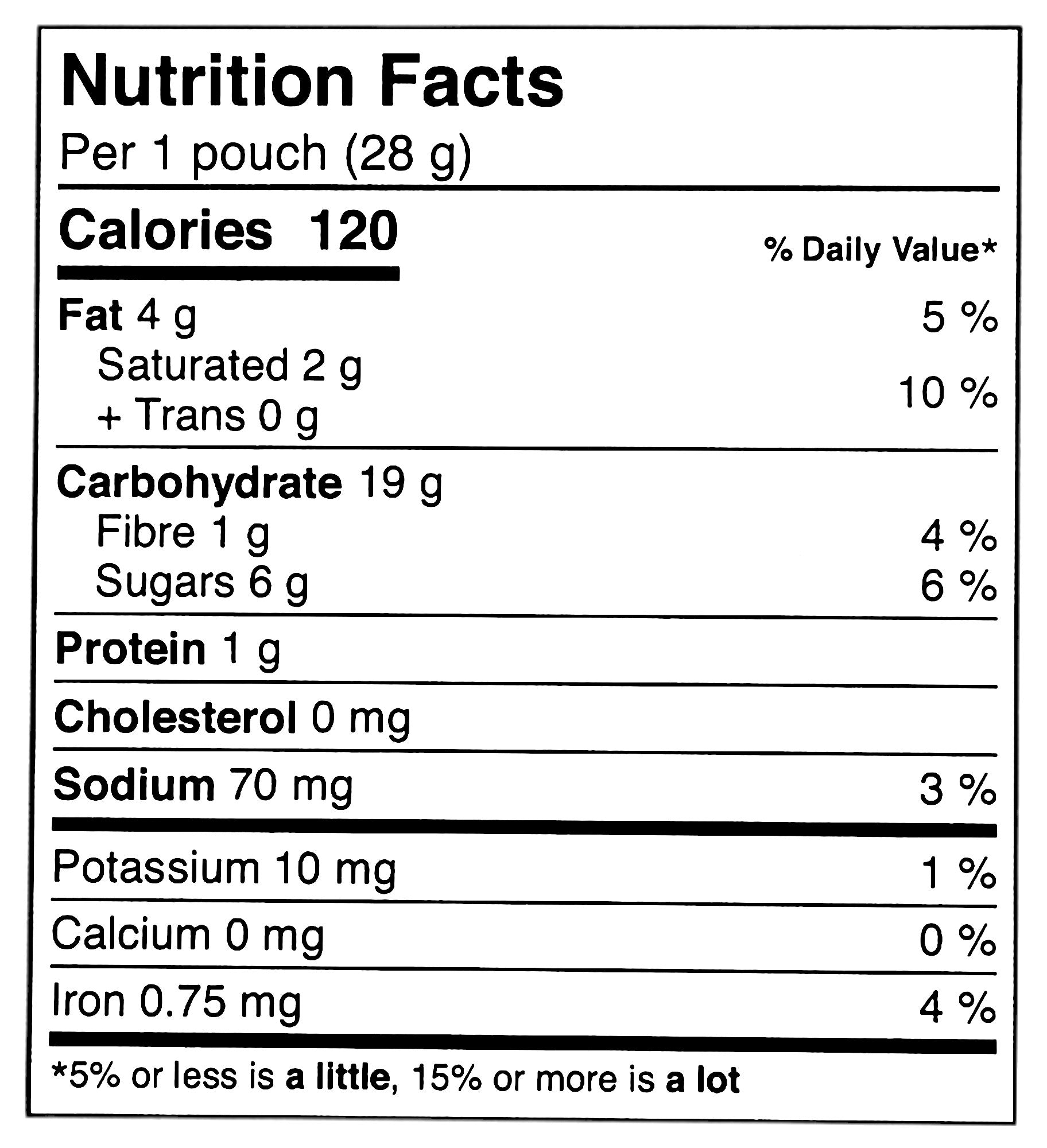 Funcookies Slam Dunks Sprinkled Cookies, Lunch Box Snacks , (6 pouches), 168g/6 oz., Box, nutrition facts label