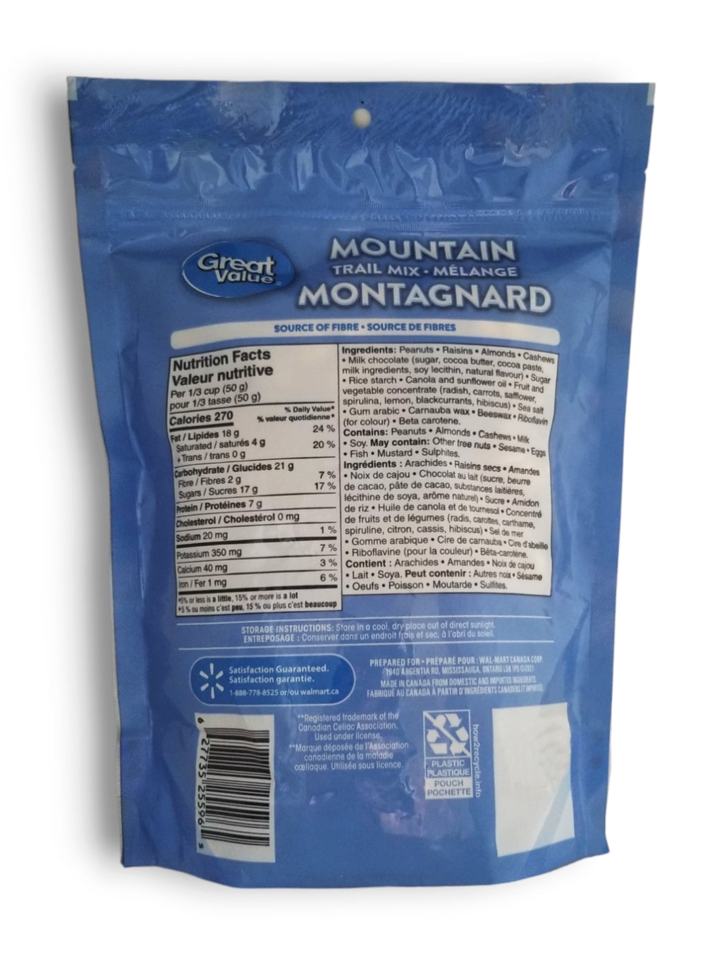 Great Value Mountain Trail Mix, 450g/1 lb