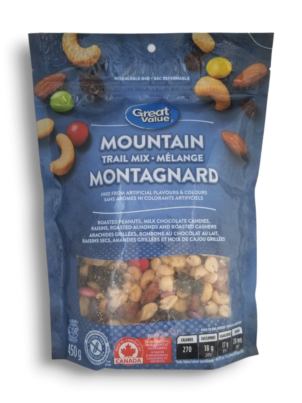 Great Value Mountain Trail Mix, 450g/1 lb