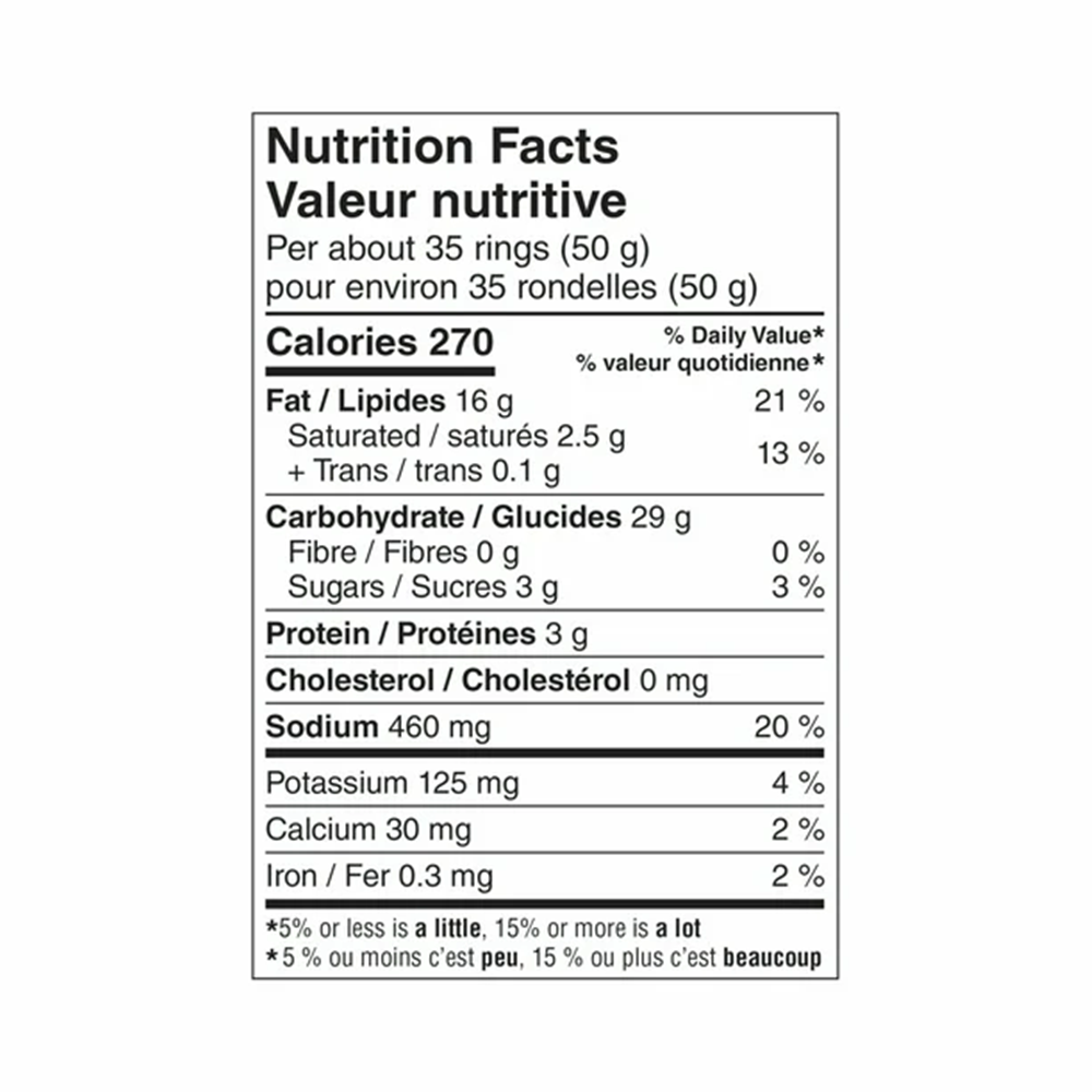 GV Secret Recipe Series Spicy Queso Flavoured Rings, 150g/5.3oz.