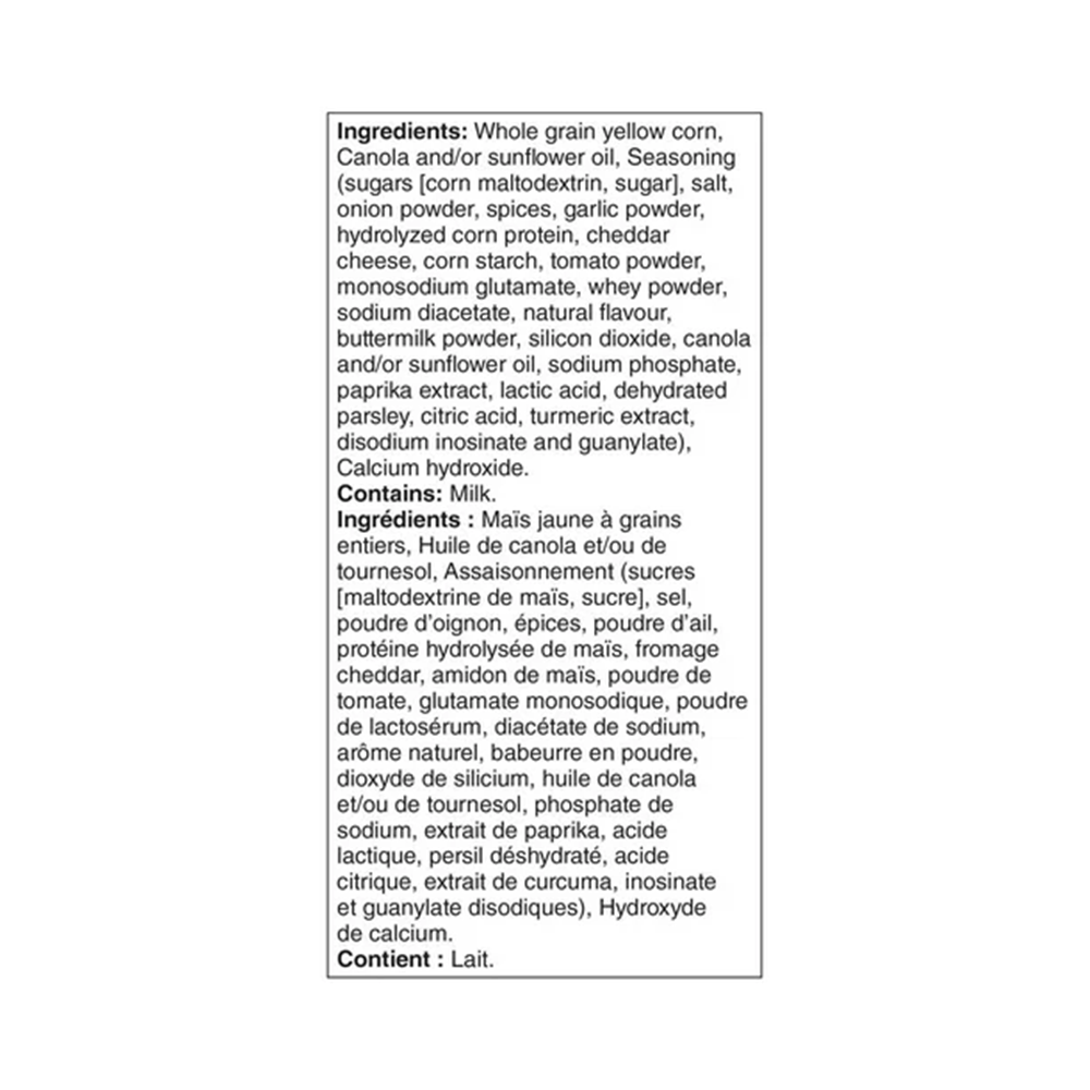 GV  Zesty Flavoured Taco Tortilla Chips, 200g/7oz.