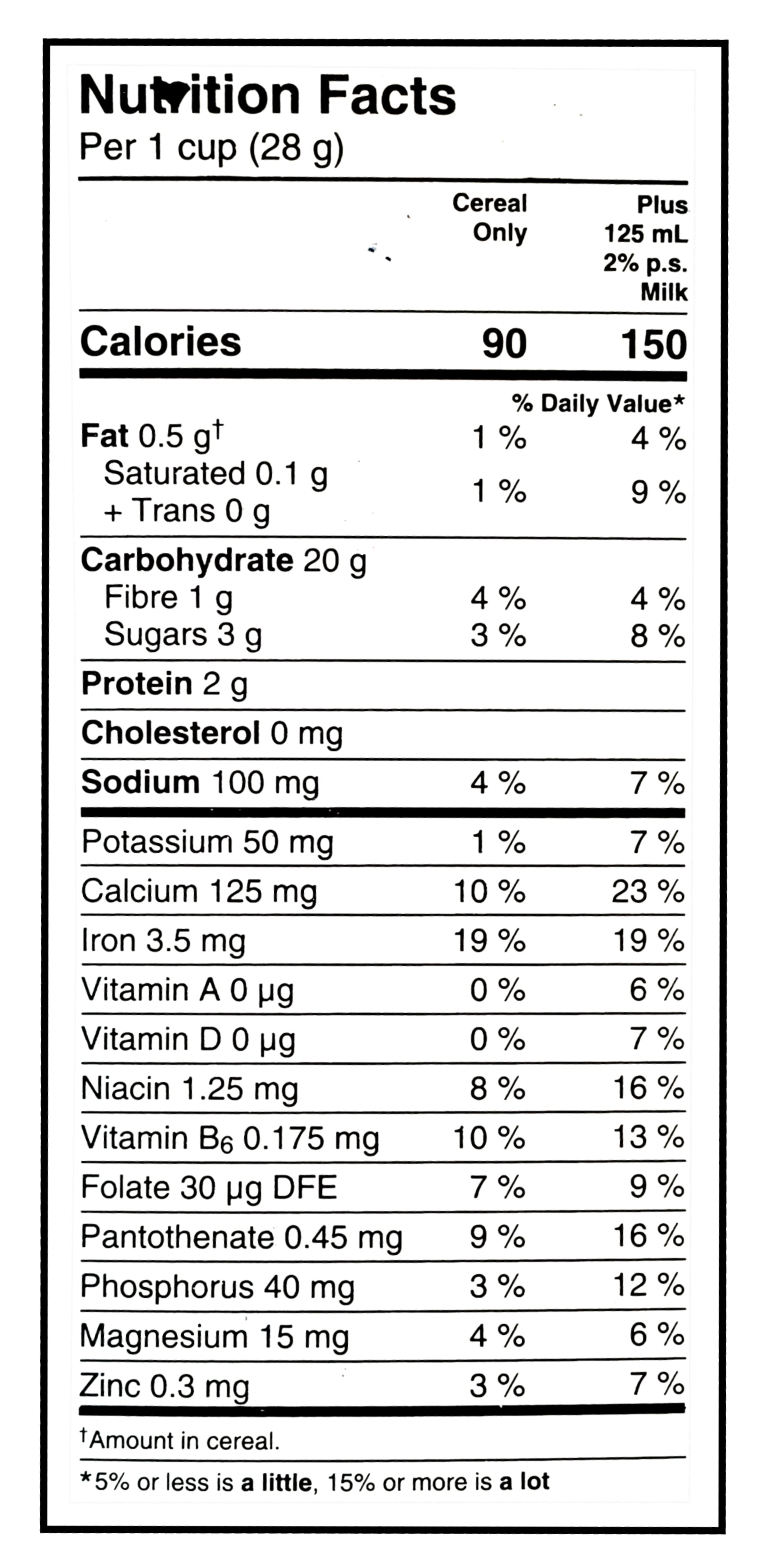 General Mills Bluey Cereal, 340g/12 oz - Nutrition Facts Label