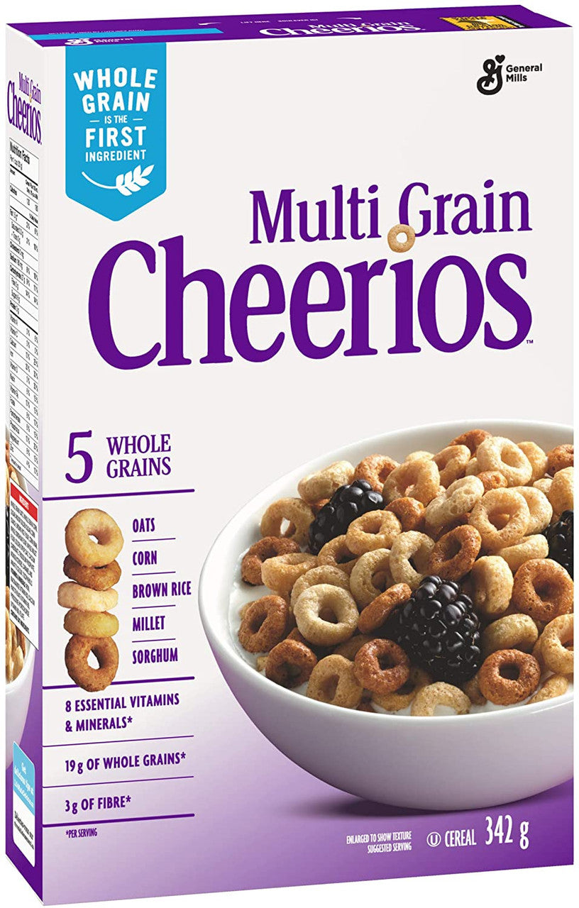 General Mills,Cheerios Multi-Grain Cereal, 342g/12.1oz