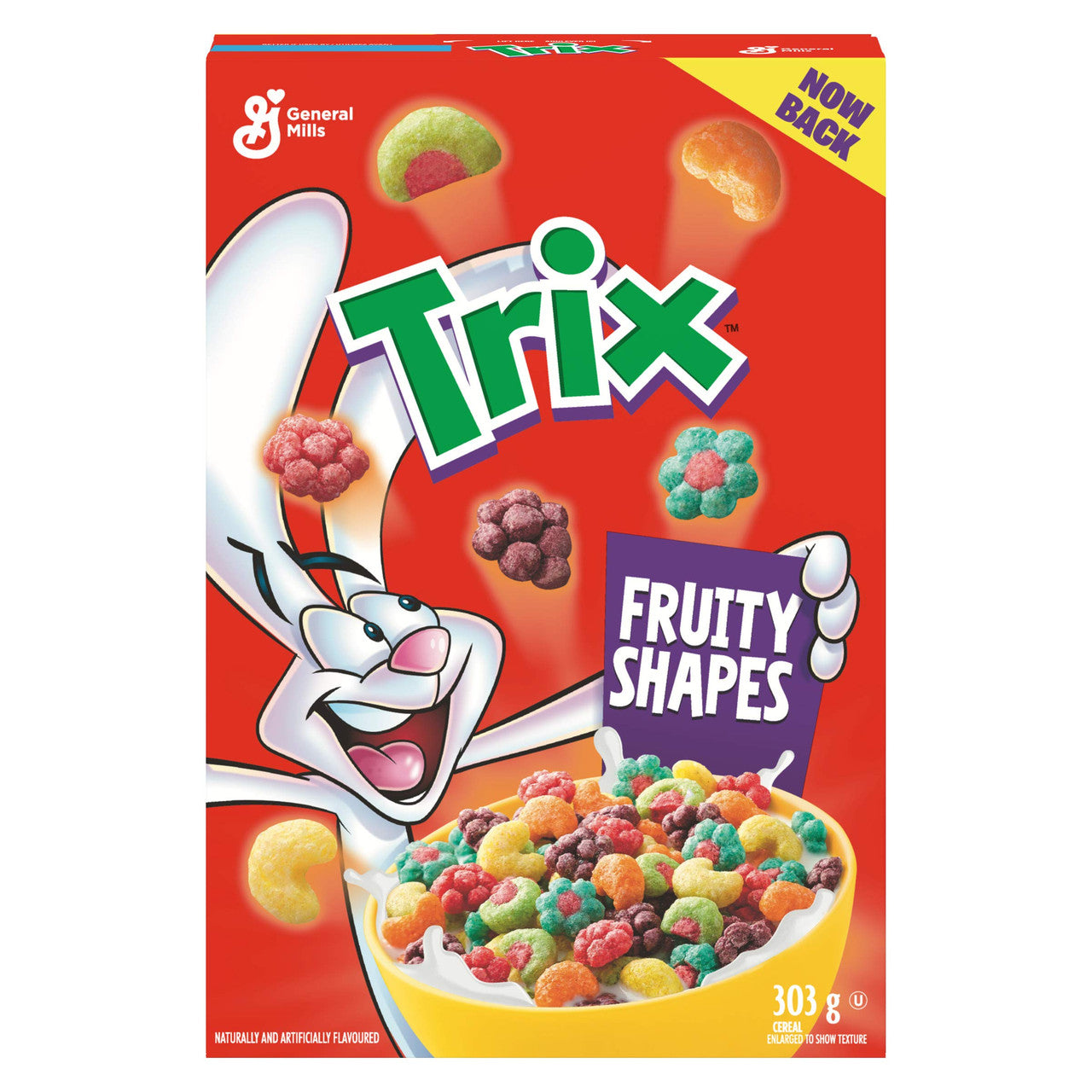 General Mills, Trix Fruity Shapes Cereal, 303g/10.7oz Box Front Cover