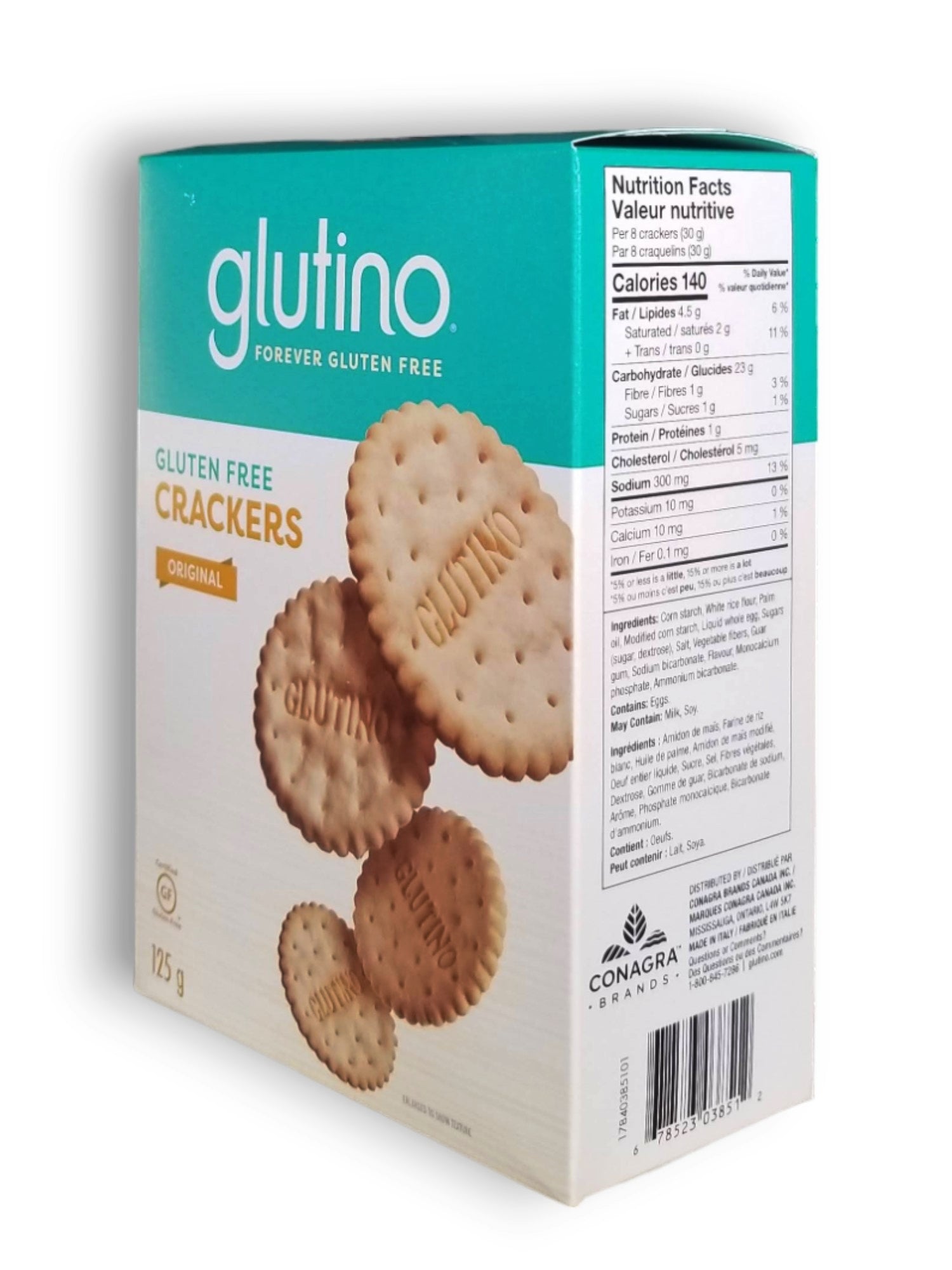 Glutino Gluten Free Original Crackers, 125g/4.4 oz.
