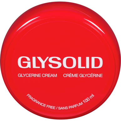 Glysolid Glycerine Cream, 100mL/3.5 fl. oz. Jar Front