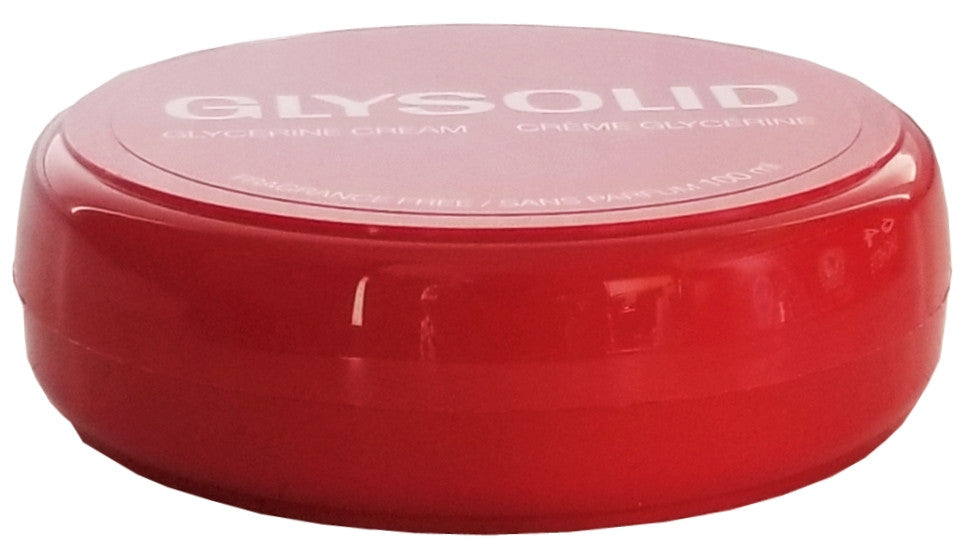 Glysolid Glycerine Cream, 100mL/3.5 fl. oz. Jar Side