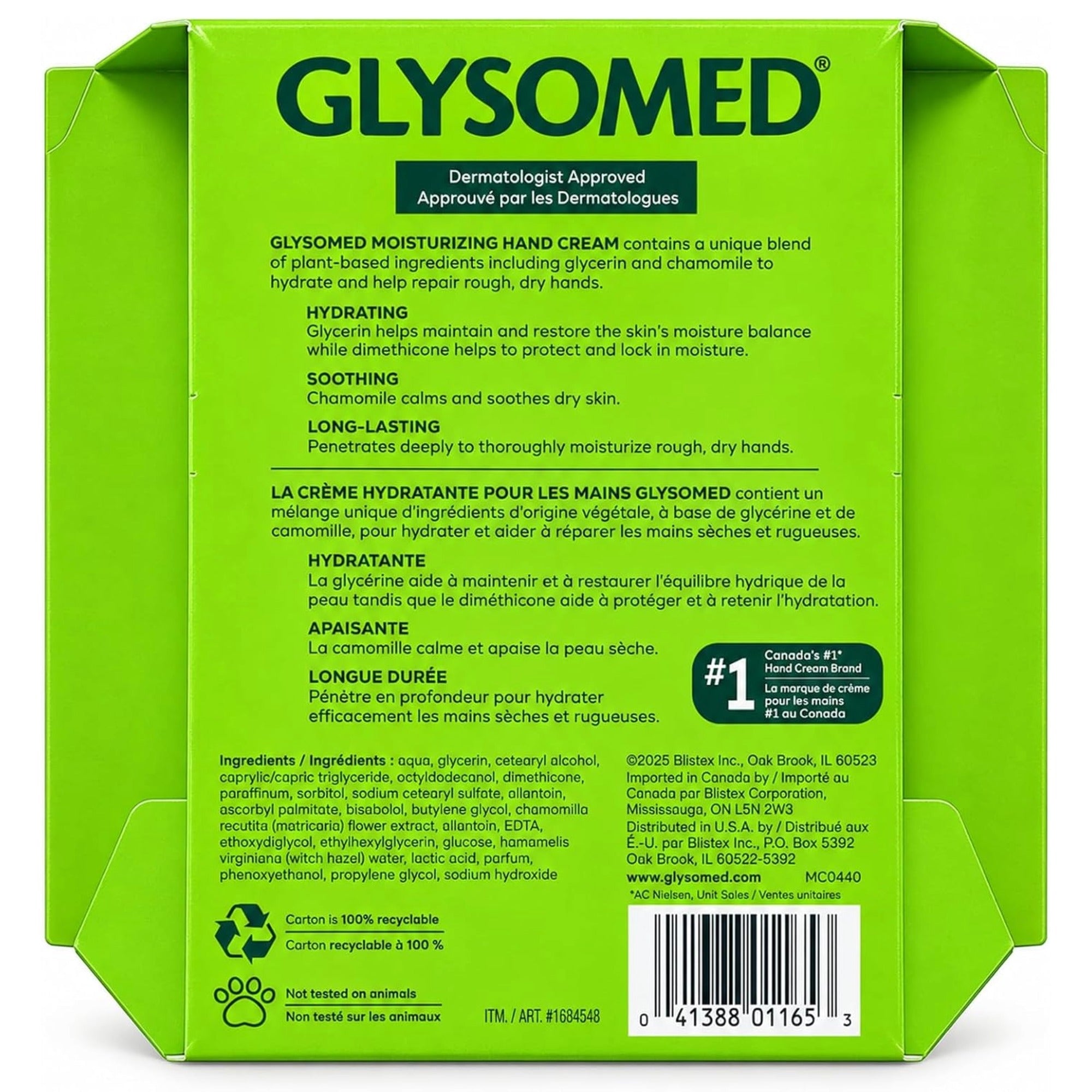 Glysomed Hand Cream Combo Pack, 2 x 250 mL (8.5 fl oz) + 50 mL (1.7 fl oz)
