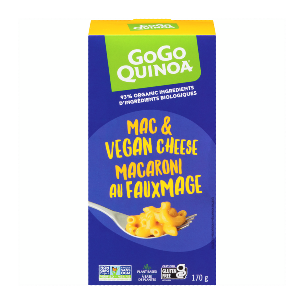 GoGo Quinoa Vegan Mac & Cheese Mix, 170g/6 oz. Box {Imported from Canada}