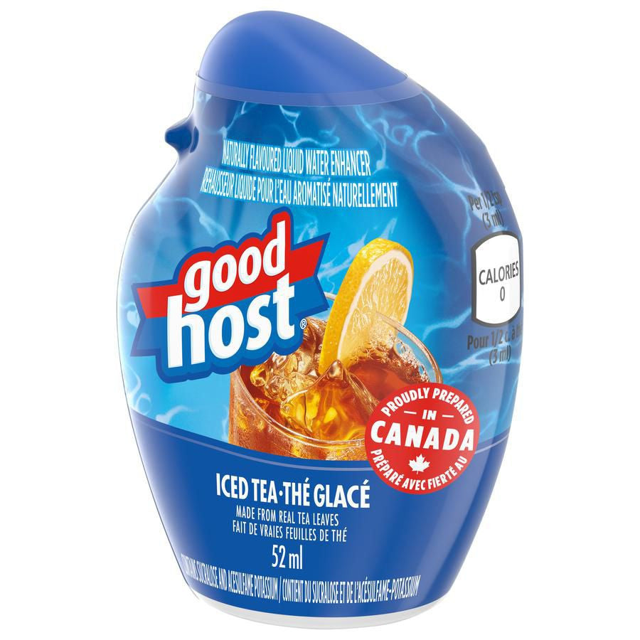 Good Host Original Iced Tea Liquid Water Enhancer, 52mL/1.8 fl. oz. Bottle Front Side