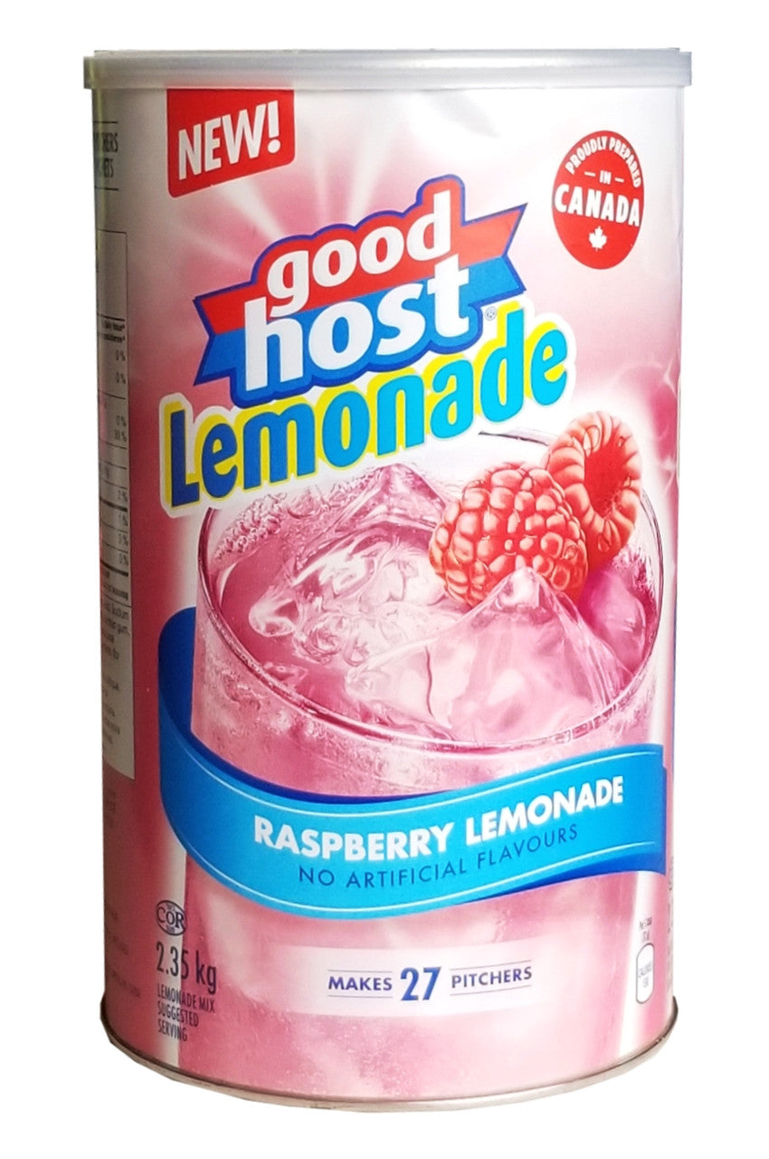 Good Host Lemonade, Raspberry Lemonade Flavor, 2.35kg/5.2lbs. Can {Imported from Canada}