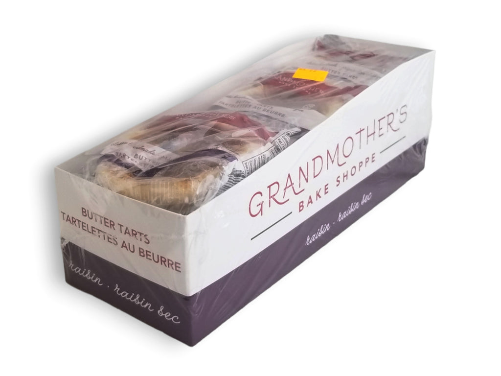 Grandmother's Bake Shoppe Raisin Butter Tarts, 6 x 120g/4.2 oz. Individually Wrapped Tarts