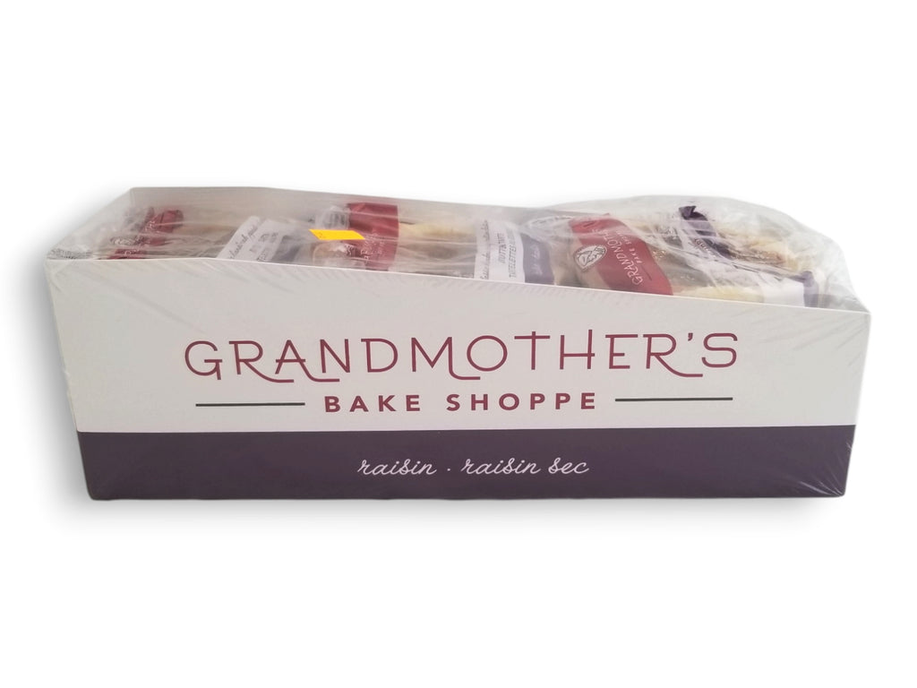 Grandmother's Bake Shoppe Raisin Butter Tarts, 6 x 120g/4.2 oz. Individually Wrapped Tarts