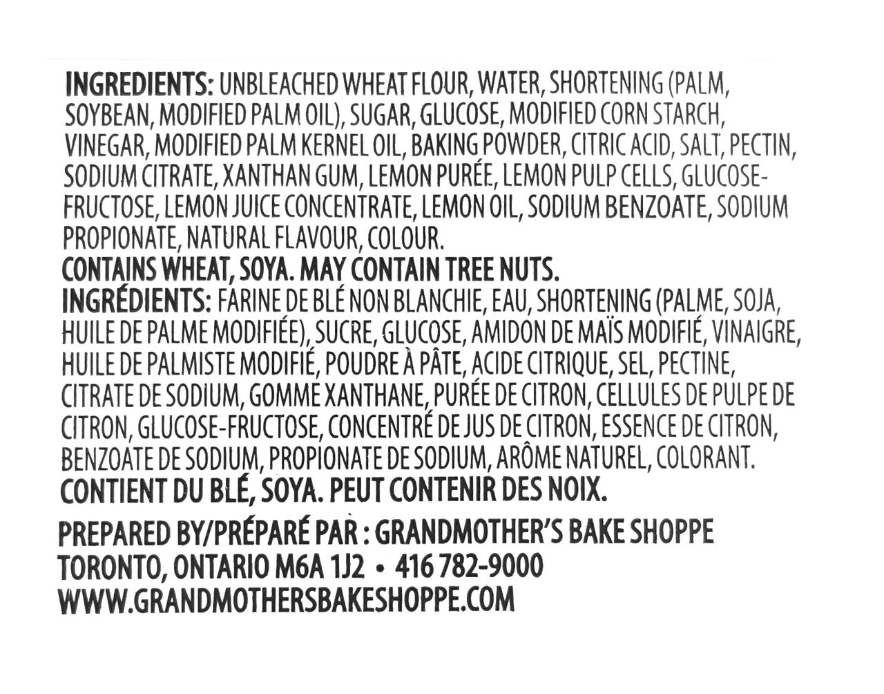 Grandmother's Bake Shoppe Lemon Tarts, 8ct, 680g/24 oz. Box {Imported from Canada}