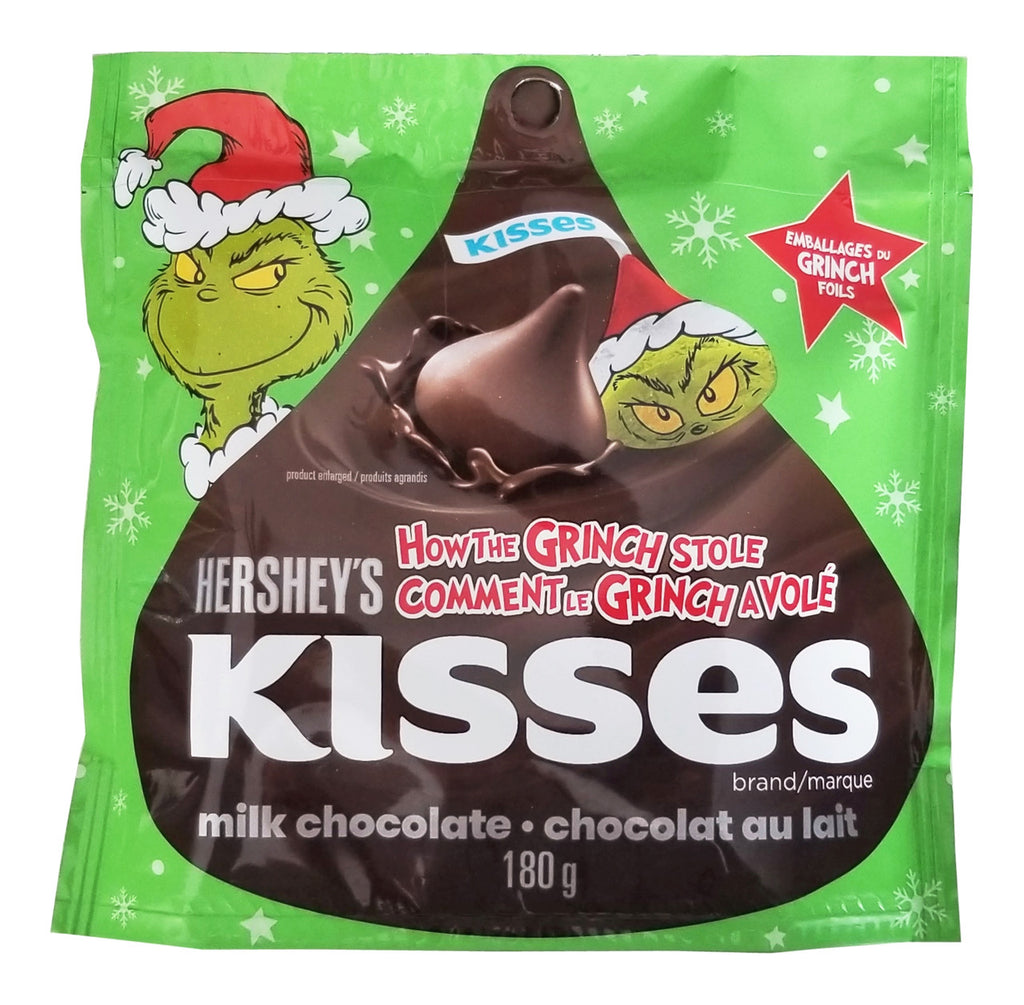 Hershey's How the Grinch Stole Kisses, 180g/6.3 oz. Bag (Imported from Canada)