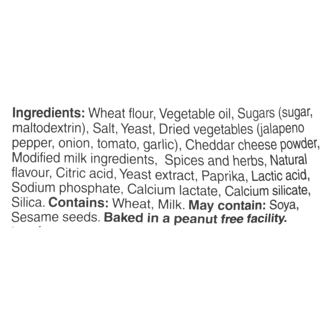 Boulangerie Grissol Baguettes Jalapeno Cheddar Crackers, 120g/4.2 oz. Box  {Imported from Canada}