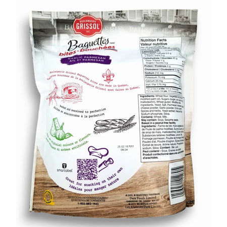 Grissol Baguettes Bites Garlic Parmesan, 130 g (4.6 oz)