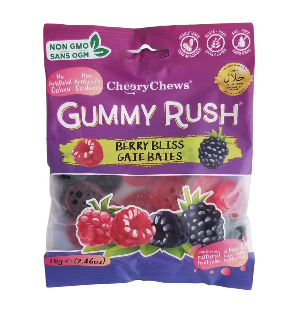 Gummy Rush Berry Bliss Gummies, 70g/2.5 oz. Bag