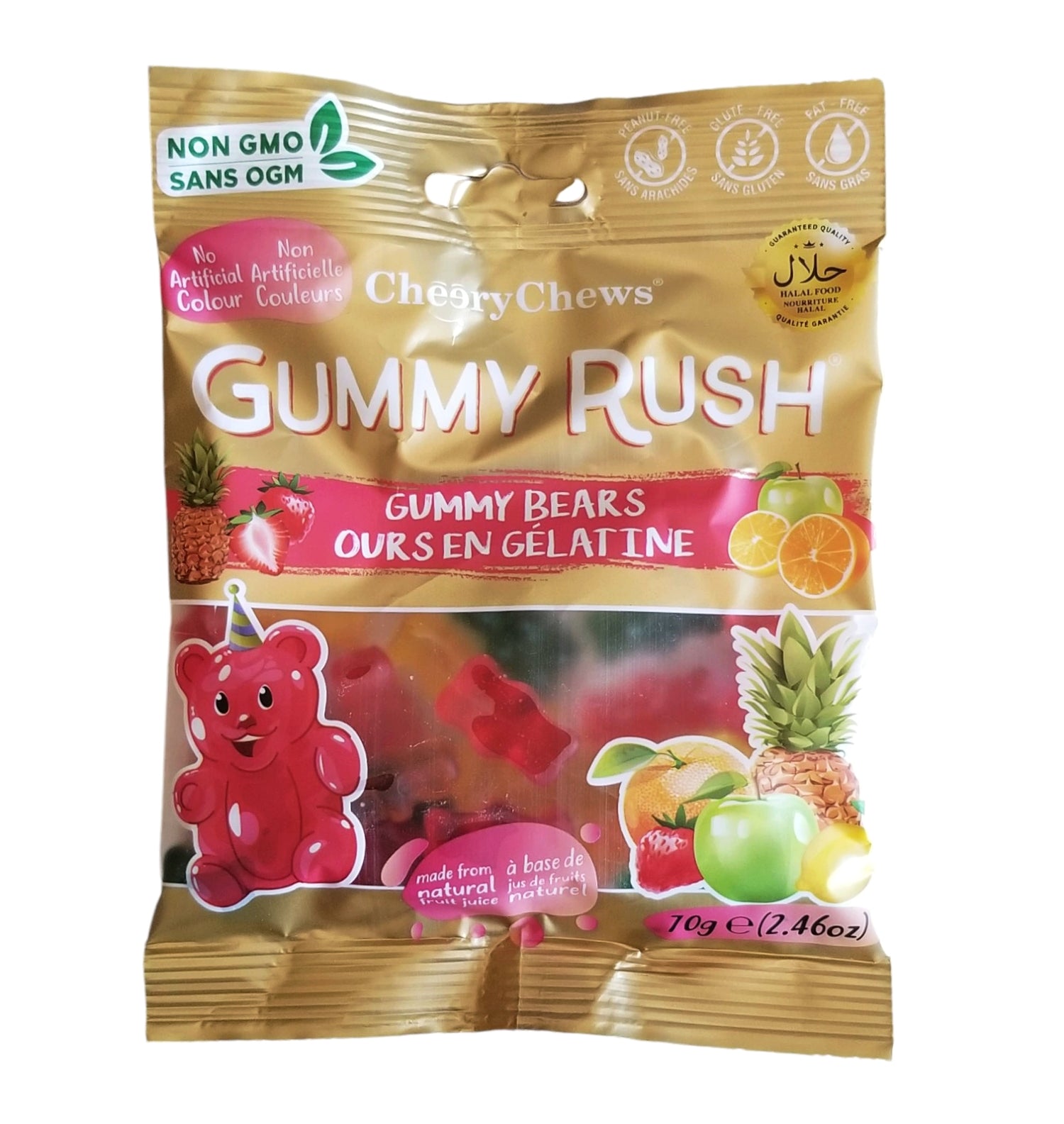 Gummy Rush Gummy Bears, 70g/2.5 oz. Bag