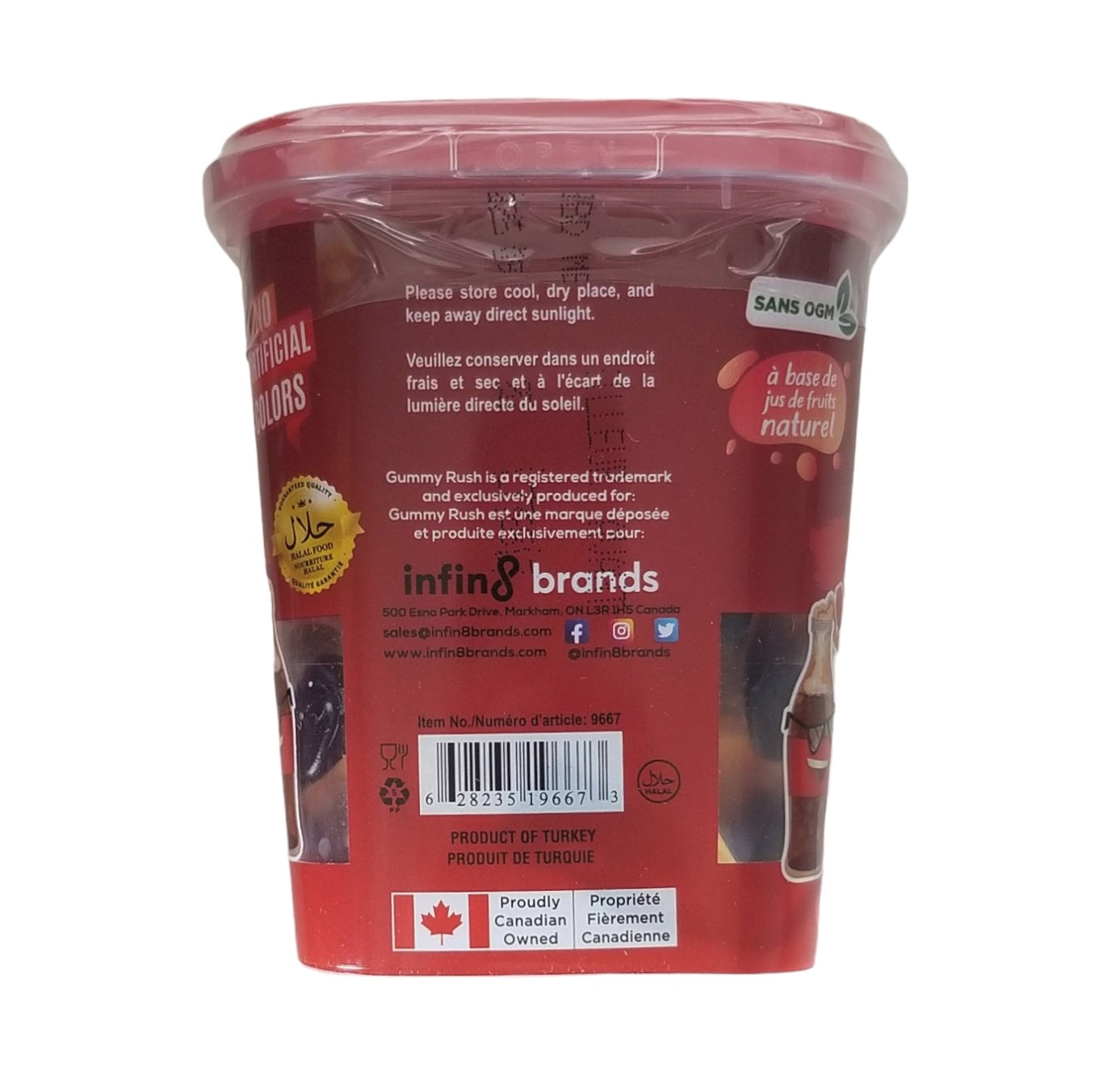 Gummy Rush Cola Bottles Gummies, 150g/5.3 oz.