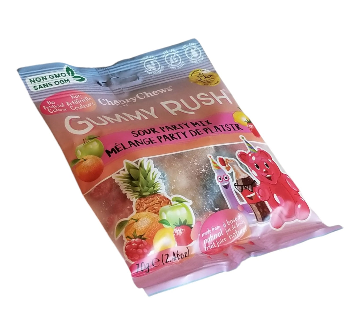 Gummy Rush Sour Party Mix, 70g/2.5 oz.