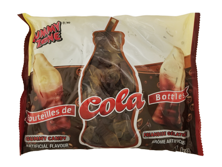Packaged Gummy Zone Cola Bottles Gummy Candy, 250ct on a white background