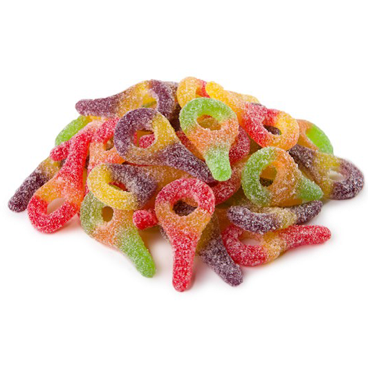 Huer Sour Suckers Gummy Candy, 120g/4.2 oz.