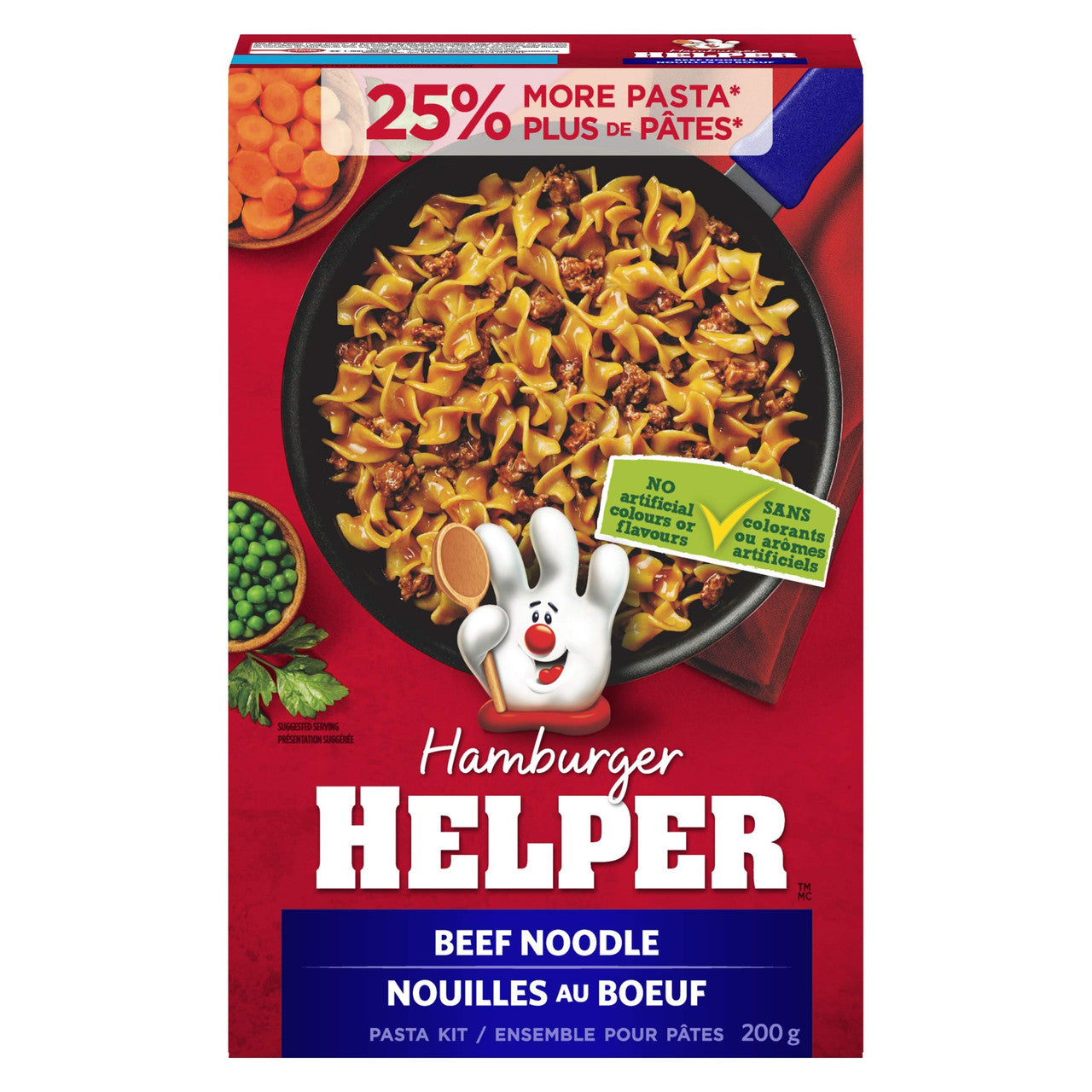 Hamburger Helper Beef Noodle, 200g/7.1oz Box Front Cover