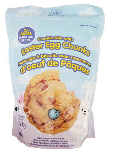 The Happy Bakers Co. Cookie Mix with Easter Egg Chunks, 1.5kg/3.3 lbs., {Imported from Canada}
